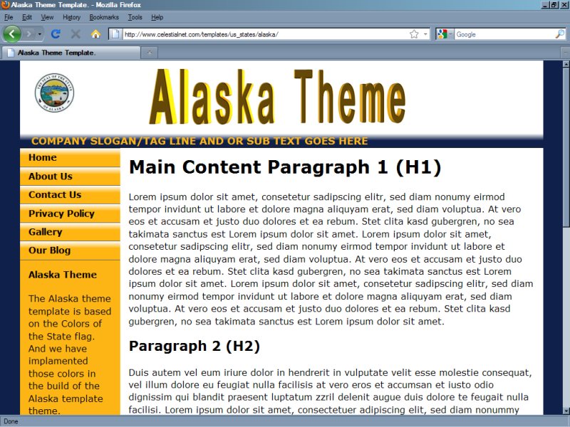Alaska Theme Template