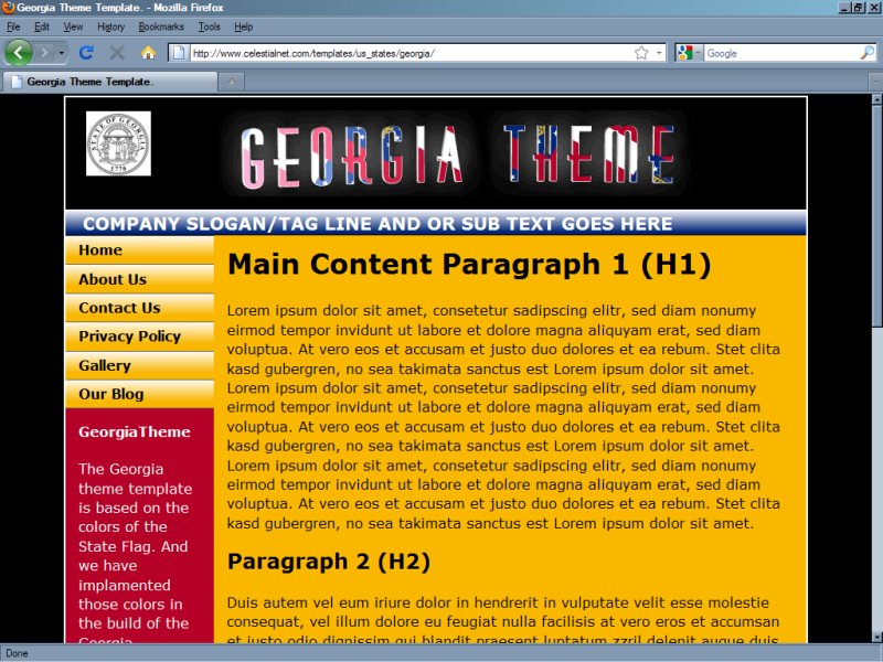 Georgia Theme Template Georgia Theme Template