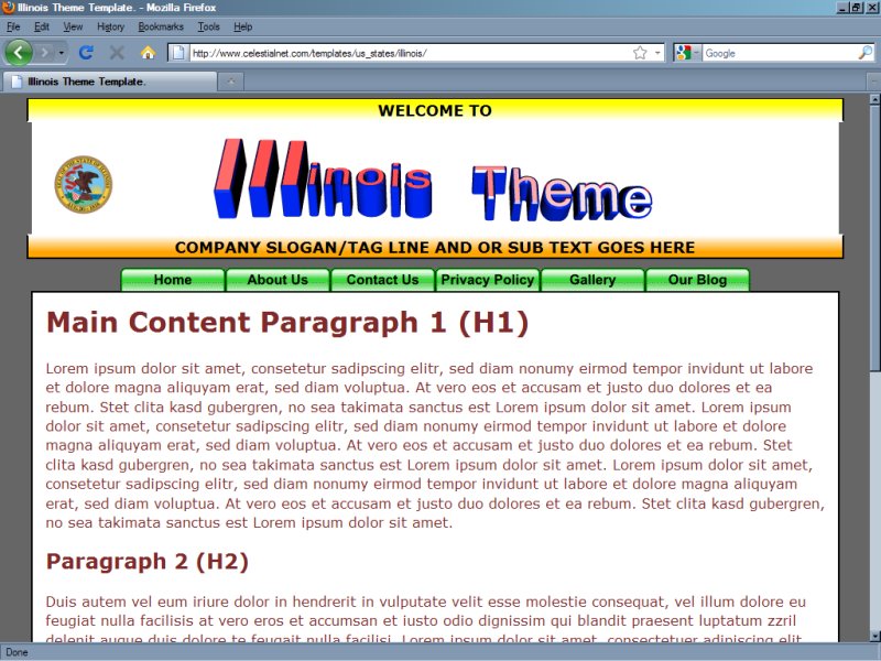 Illinois Theme Template Illinois Theme Template