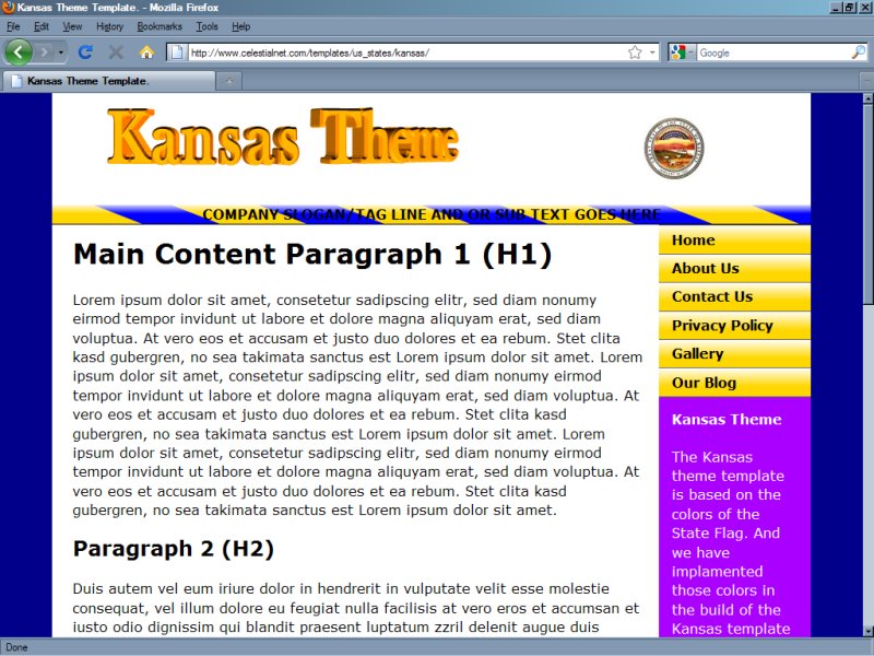 Kansas Theme Template Kansas Theme Template