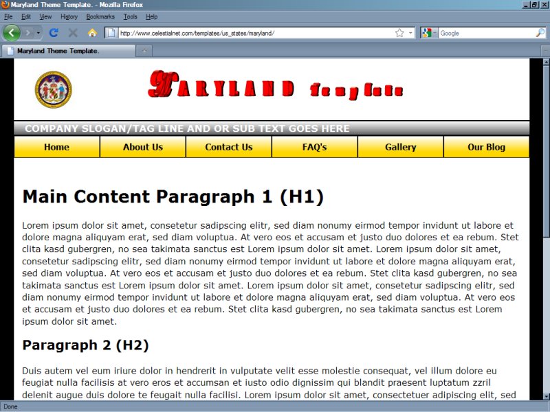 Maryland Theme Template
