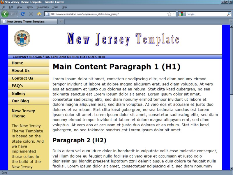 New Jersey Theme Template