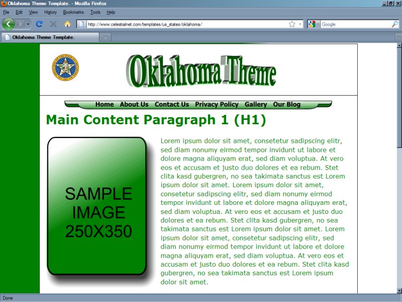 Oklahoma Theme Template