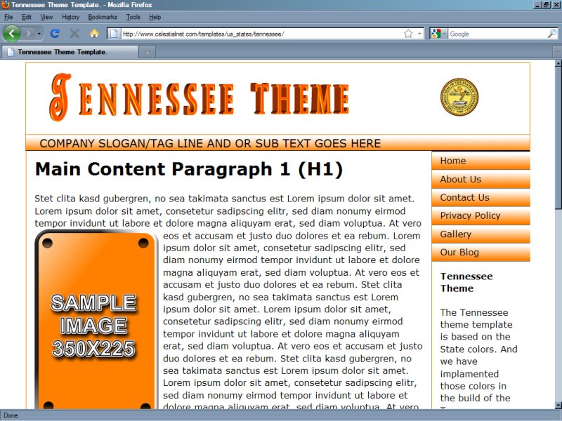 Tennessee Theme Template