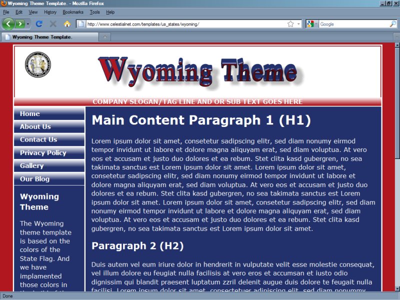 Wyoming Theme Template